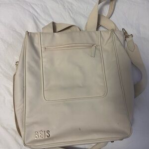BEIS Beige Backpack with Front Pocket